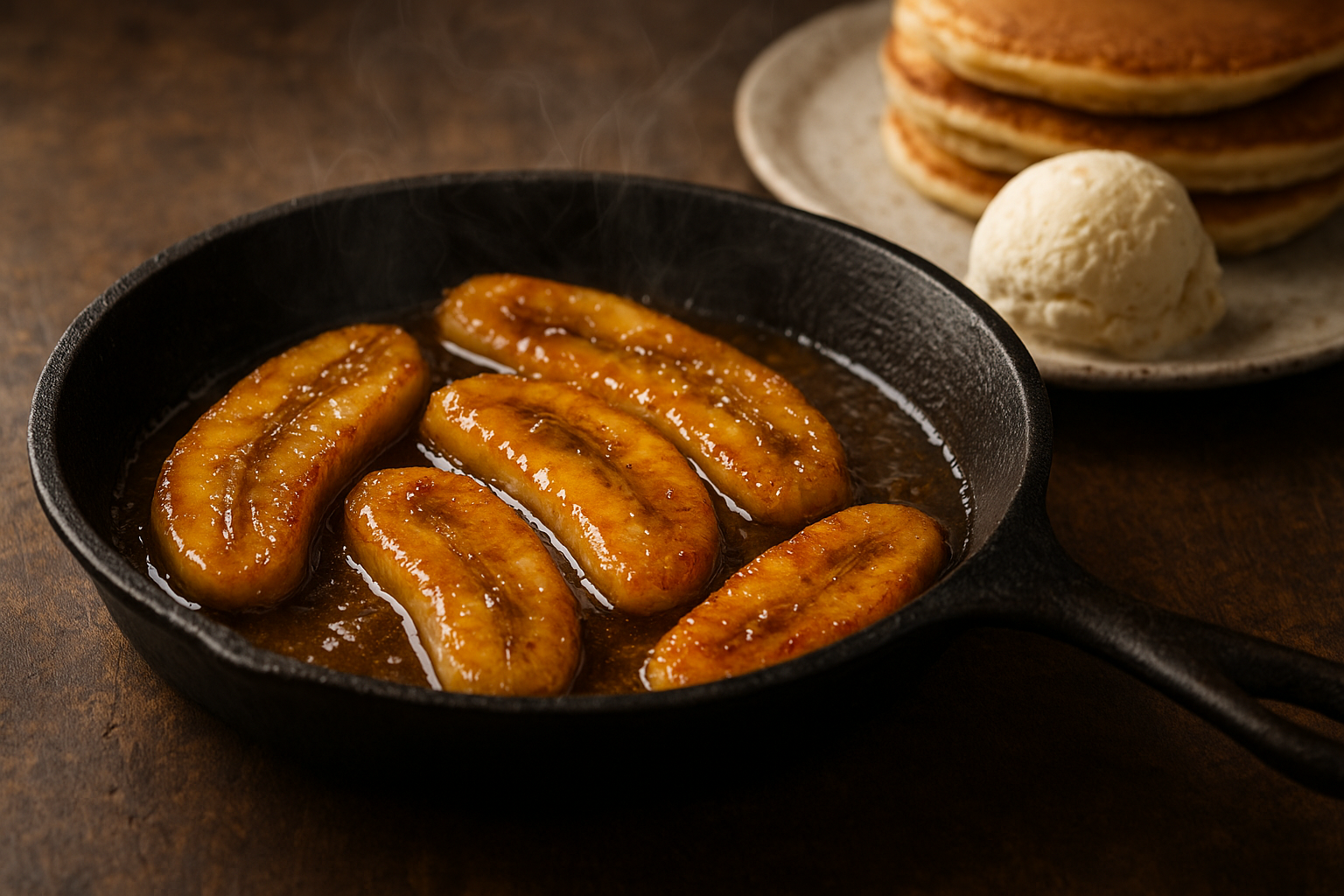 Banana Caramelizada Fácil para Sobremesas, Panquecas e Bolos