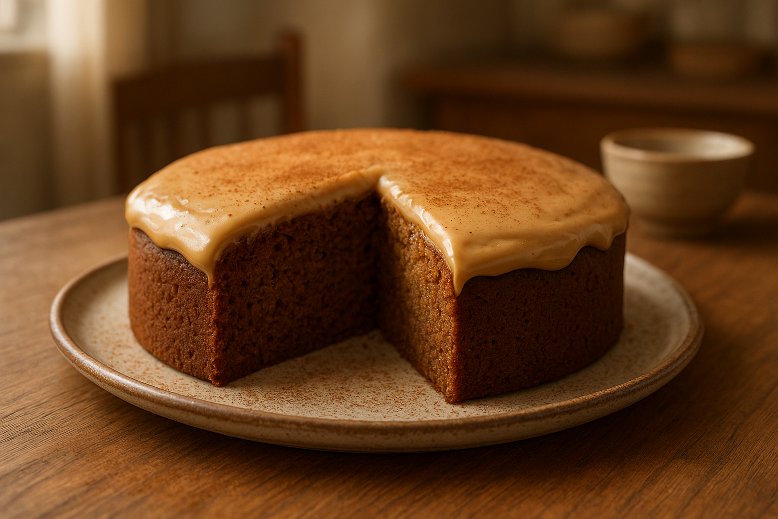 Bolo de Pão de Mel Caseiro: massa fofinha e cobertura cremosa