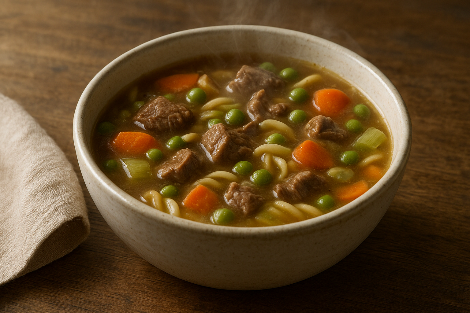 Sopa de Carne com Legumes e Macarrão: Receita Prática e Reconfortante