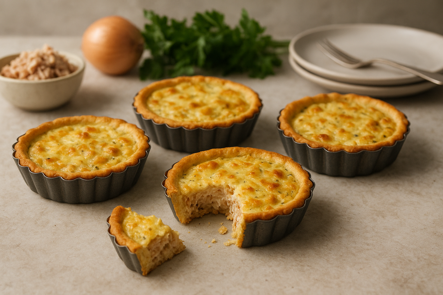 Tortinhas de atum: massa macia, recheio cremoso e dicas práticas
